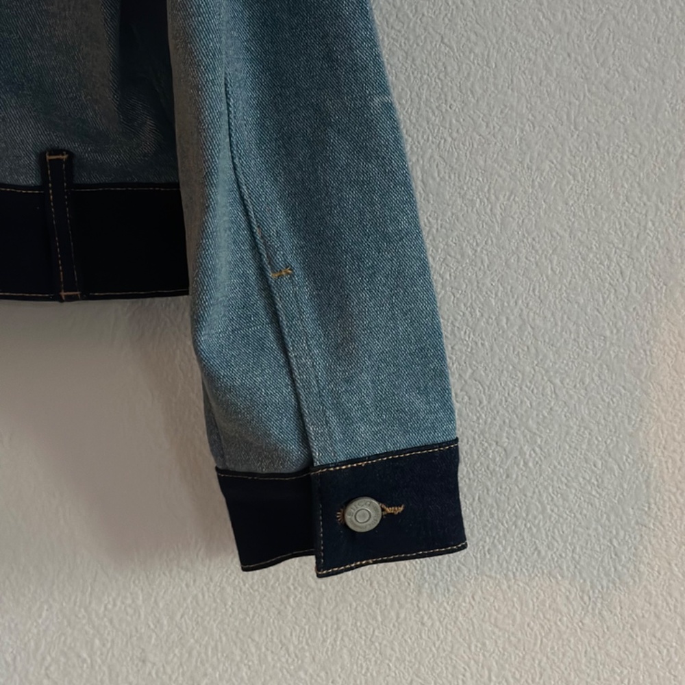 éTica Jett Boxy Crop Denim Jacket, Size Small - Picture 6 of 15